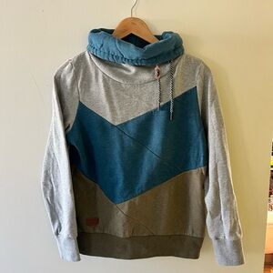 Twik/Simons Gray/Blue/Olive Turtleneck Sweater